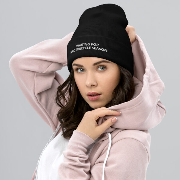 Biker Beanie 'Waiting For Motorcycle Season'