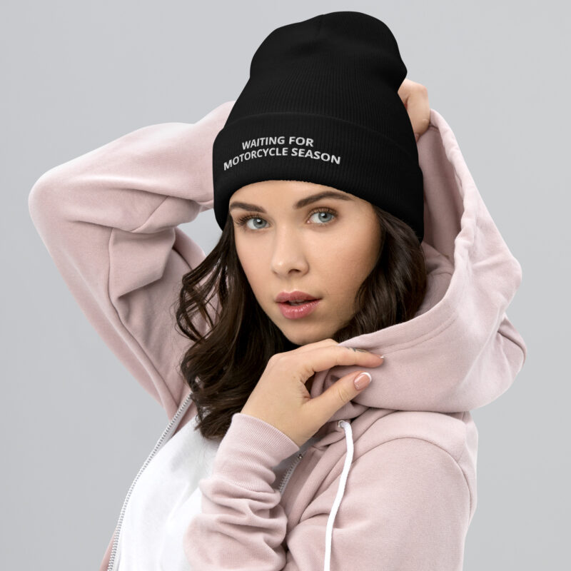 Biker Beanie 'Waiting For Motorcycle Season'