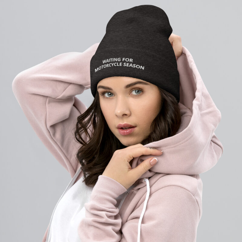 Biker Beanie 'Waiting For Motorcycle Season' - Image 2