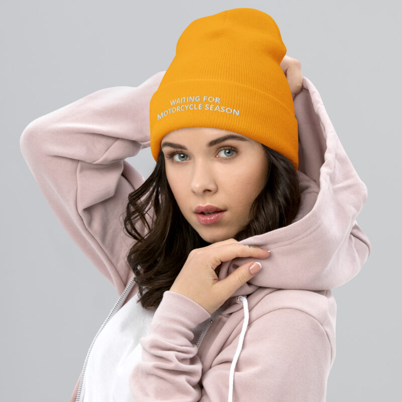 Biker Beanie 'Waiting For Motorcycle Season' - Image 4