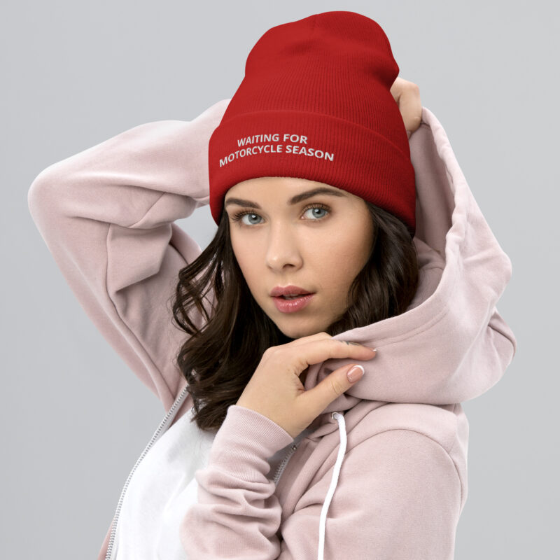 Biker Beanie 'Waiting For Motorcycle Season' - Image 3